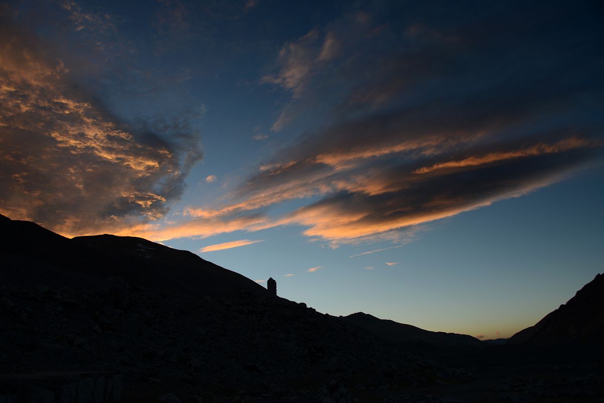 60 Clouds In Bright Orange Colour At Sunset From Mount Everest North Face Base Camp In Tibet